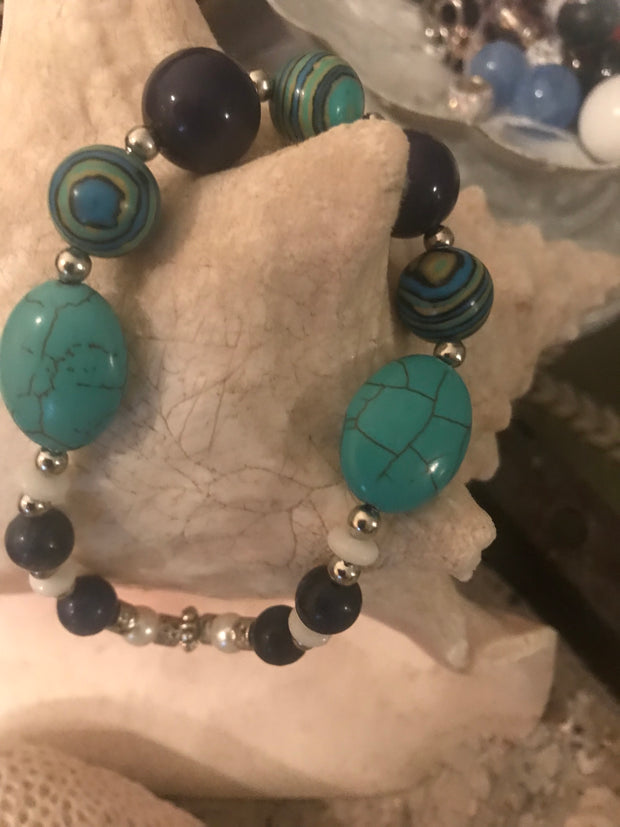 Vintage Blue Stone Bracelet