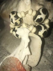 Hand-Painted Animal Bone Bracelet