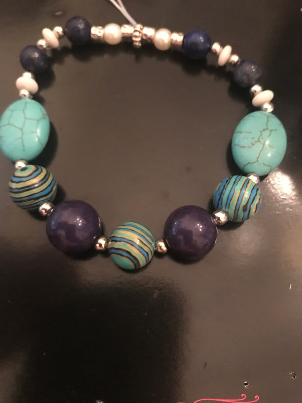 Vintage Blue Stone Bracelet